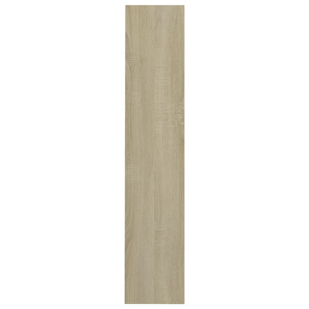 væghængte skoskabe 2 stk. 60x18x90 cm spånplade sonoma-eg