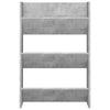 væghængt skoskab 60x18x90 cm spånplade betongrå