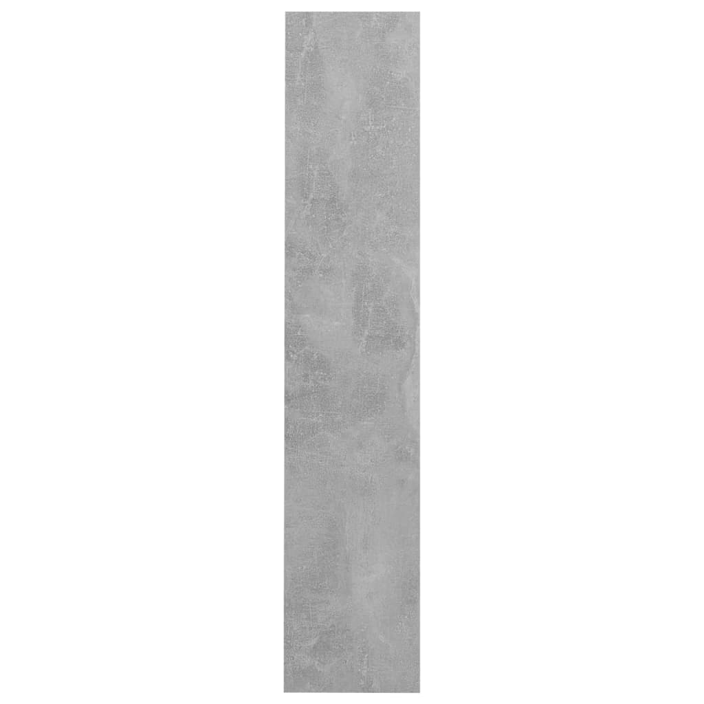 væghængte skoskabe 2 stk. 60x18x90 cm spånplade betongrå