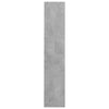 væghængte skoskabe 2 stk. 60x18x90 cm spånplade betongrå