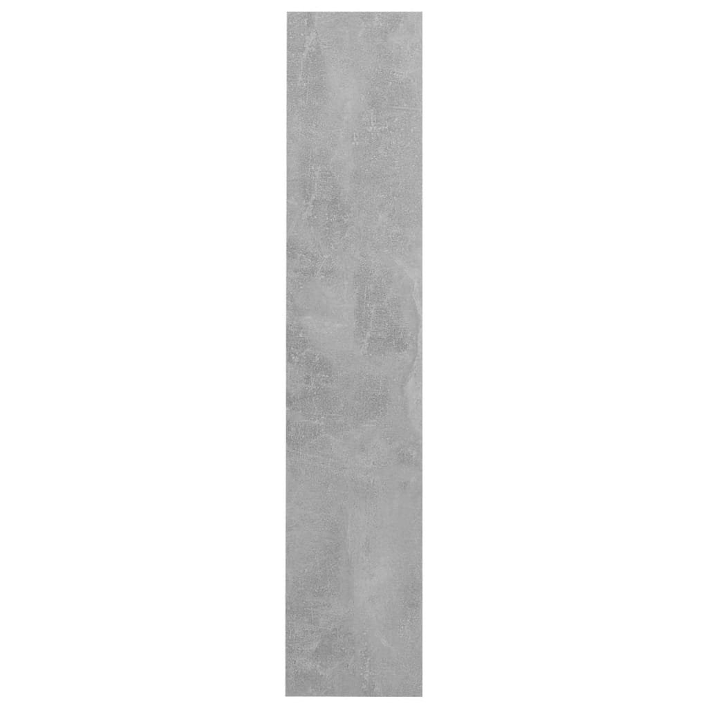 væghængt skoskab 80x18x90 cm spånplade betongrå