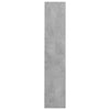 væghængt skoskab 80x18x90 cm spånplade betongrå