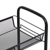 køkkenvogn med 5 hylder 46x26x105 cm jern sort