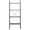stigereol med 4 hylder 56x35x140 cm sort