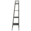 stigereol med 4 hylder 56x35x140 cm sort