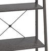 stigereol med 4 hylder 56x35x140 cm sort