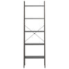 stigereol med 5 hylder 56x35x174 cm sort
