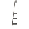 stigereol med 5 hylder 56x35x174 cm sort
