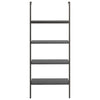 stigereol med 4 hylder 64x35x152,5 cm sort