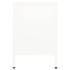 tv-skab 105x35x52 cm stål og glas hvid