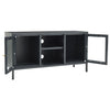 tv-skab 105x35x52 cm stål og glas antracitgrå