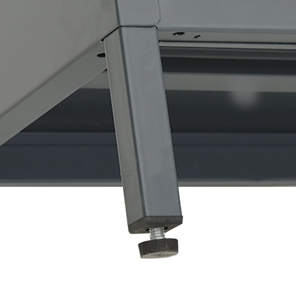tv-skab 105x35x52 cm stål og glas antracitgrå