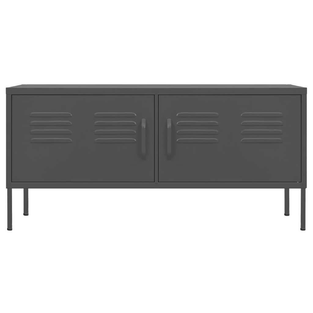 tv-skab 105x35x50 cm stål Antracitgrå