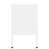tv-skab 105x35x50 cm stål Hvid