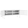 tv-skab 105x35x50 cm stål Hvid