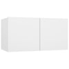 tv-borde 4 stk. 60x30x30 cm konstrueret træ hvid
