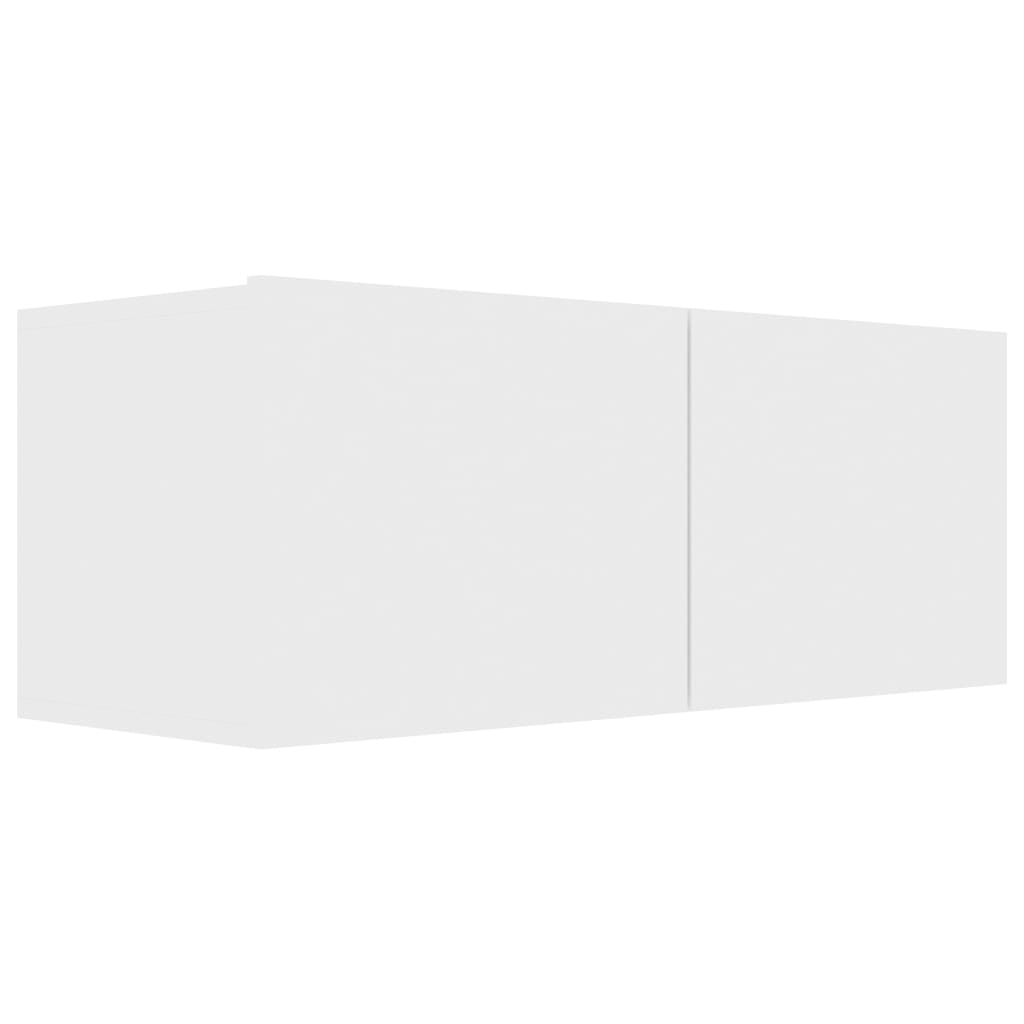 tv-skabe 4 stk. 80x30x30 cm konstrueret træ hvid