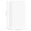 tv-skabe 7 stk. 30,5x30x60 cm konstrueret træ hvid