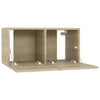 tv-skabe 4 stk. 60x30x30 cm konstrueret træ sonoma-eg