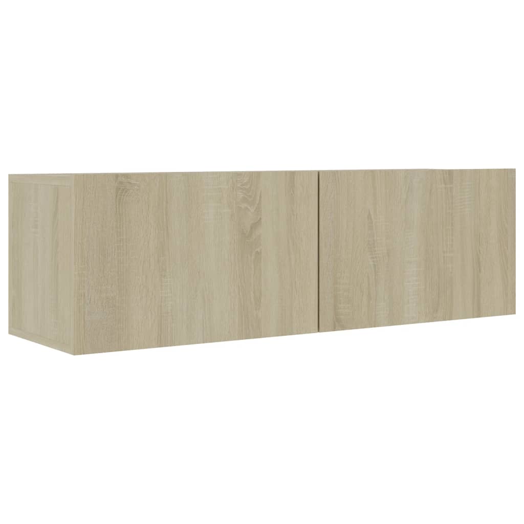 tv-skabe 4 stk. 60x30x30 cm konstrueret træ sonoma-eg