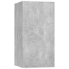 tv-skabe 7 stk. 30,5x30x60 cm konstrueret træ betongrå