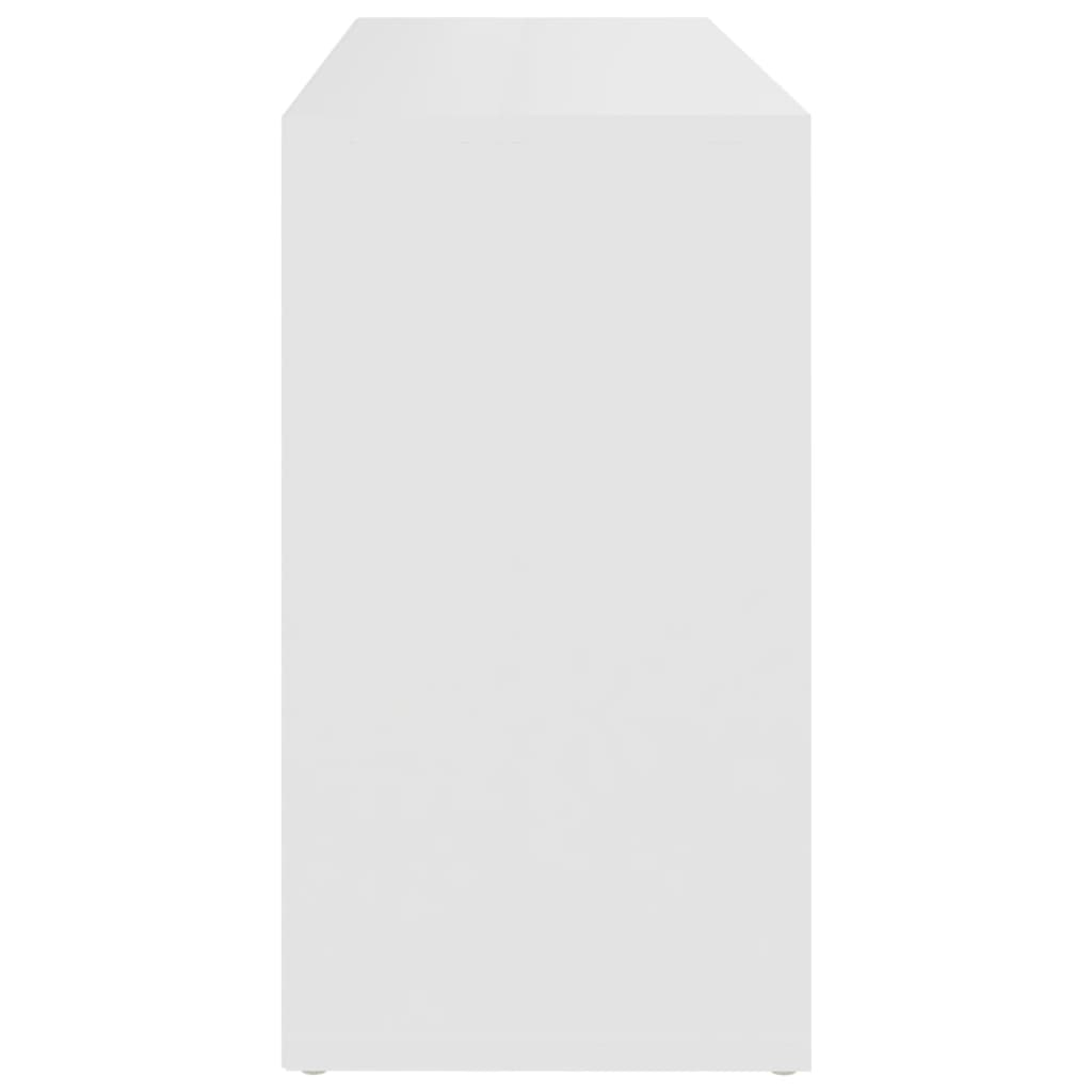 skobænk 103x30x55 cm konstrueret træ hvid