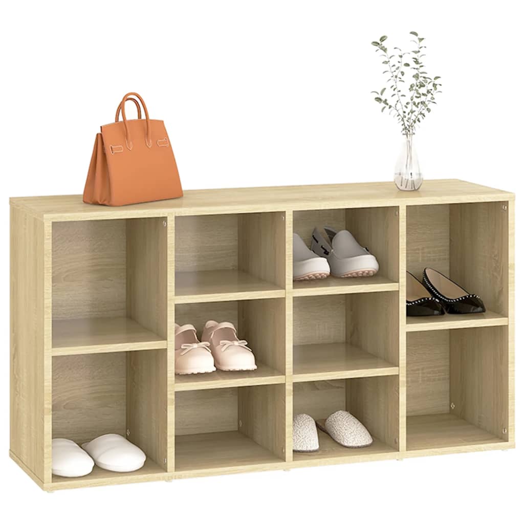 skobænk 103x30x55 cm konstrueret træ sonoma-eg