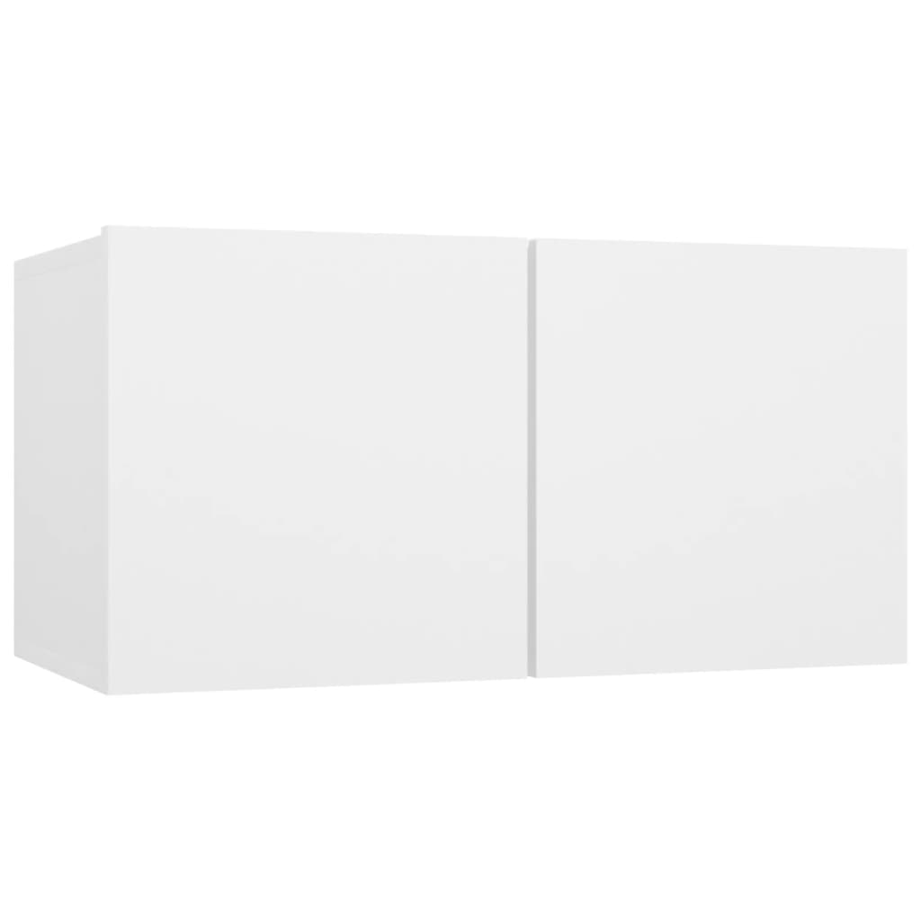 væghængte tv-skabe 3 stk. 60x30x30 cm hvid