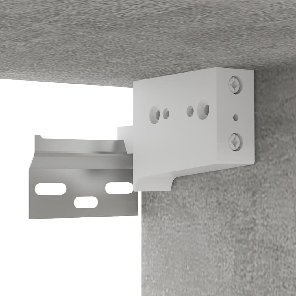væghængt tv-skab 60x30x30 cm betongrå
