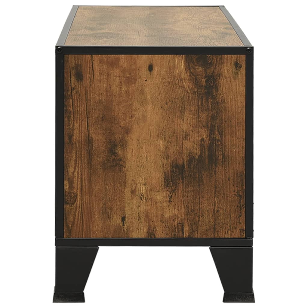 tv-skab 105x36x47 cm meal og MDF rustikbrun