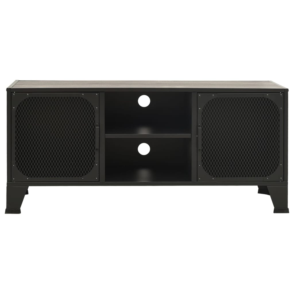 tv-skab 105x36x47 cm metal og MDF grå