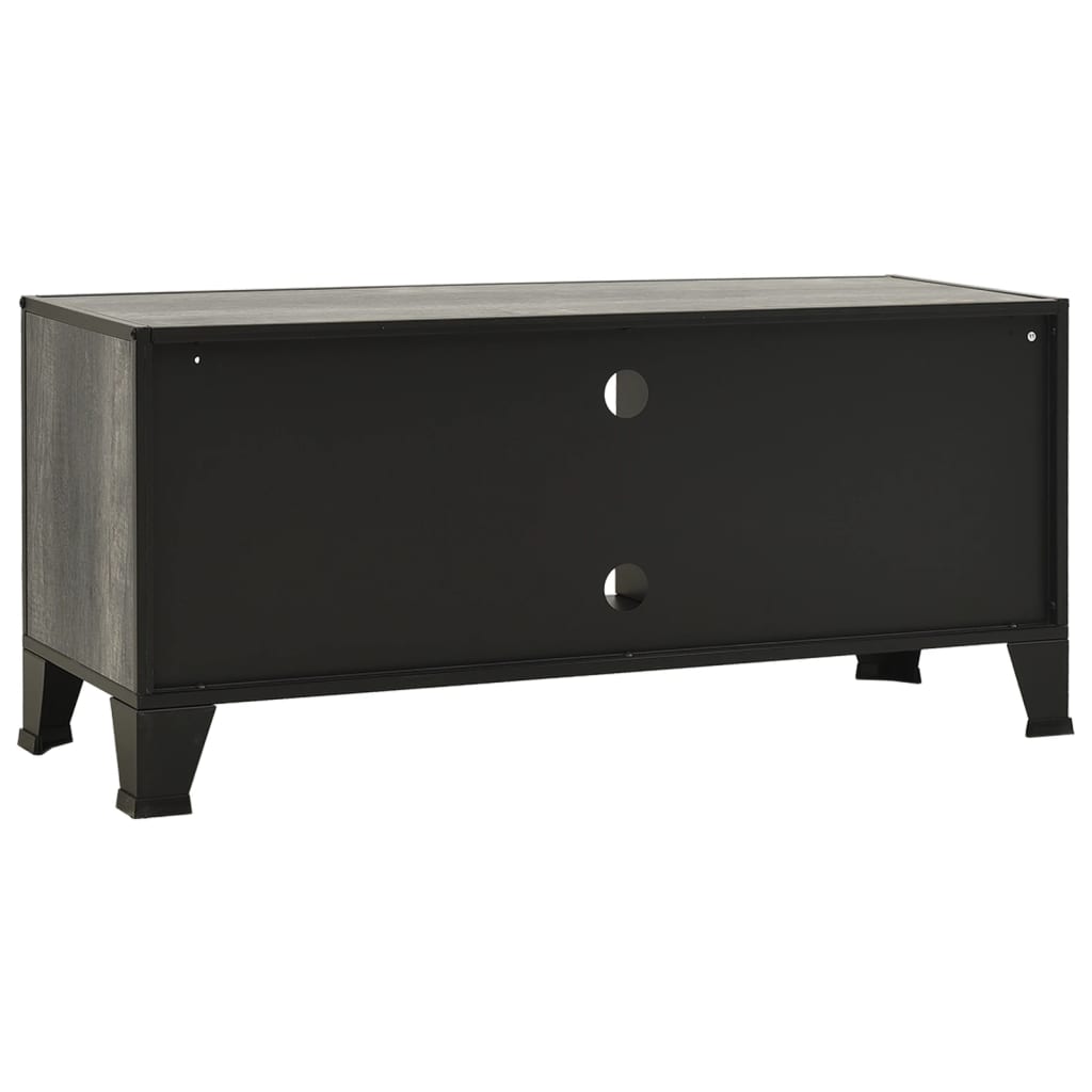 tv-skab 105x36x47 cm metal og MDF grå