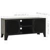 tv-skab 105x36x47 cm metal og MDF grå