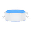 swimmingpool med stålvæg 610x360x120 oval hvid