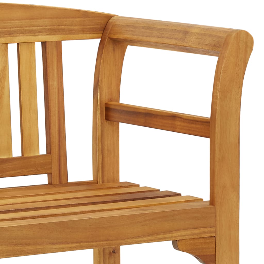 havebænk 114 cm massivt akacietræ