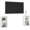 tv-skabe 2 stk. 72x35x36,5 cm konstrueret træ hvid