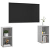 tv-skabe 2 stk. 72x35x36,5 cm konstrueret træ betongrå