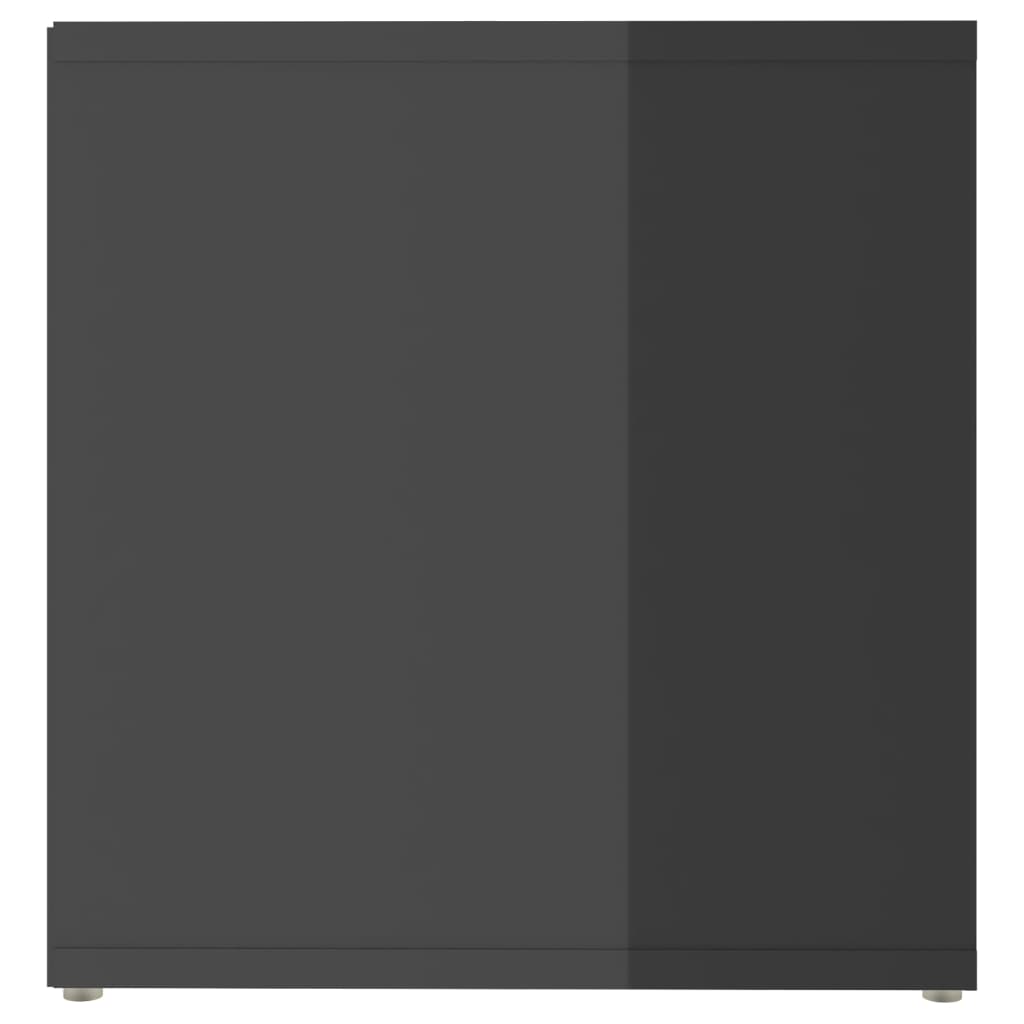 tv-skabe 2 stk. 72x35x36,5 cm konstrueret træ grå højglans