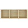 tv-skabe 2 stk. 107x35x37 cm konstrueret træ sonoma-eg
