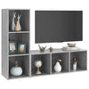 tv-skabe 2 stk. 107x35x37 cm konstrueret træ betongrå