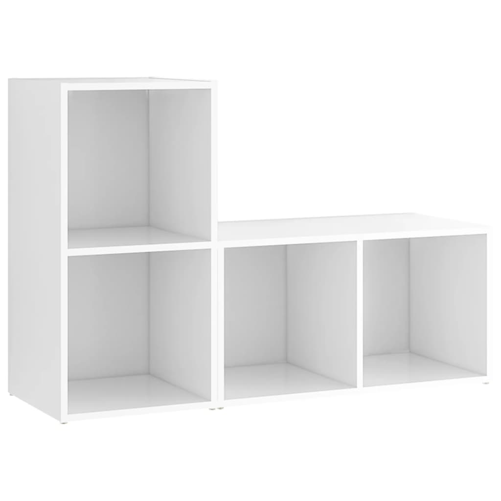 tv-skabe 2 stk. 72x35x36,5 cm konstrueret træ hvid
