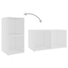 tv-skabe 2 stk. 72x35x36,5 cm konstrueret træ hvid