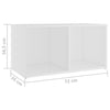 tv-skabe 2 stk. 72x35x36,5 cm konstrueret træ hvid