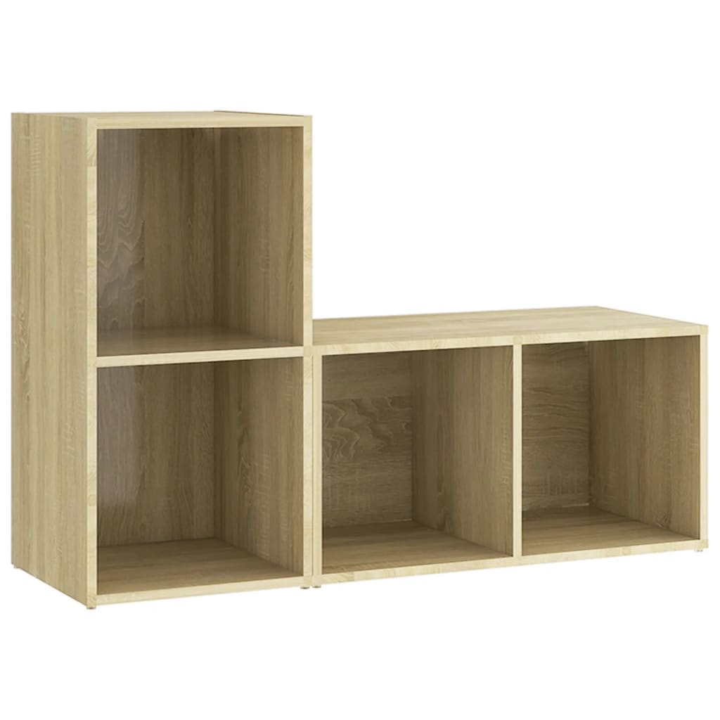 tv-skabe 2 stk. 72x35x36,5 cm konstrueret træ sonoma-eg