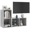 tv-skabe 2 stk. 72x35x36,5 cm konstrueret træ betongrå