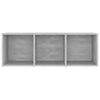tv-skabe 3 stk. 107x35x37 cm konstrueret træ betongrå