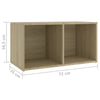 tv-skabe 4 stk. 72x35x36,5 cm konstrueret træ sonoma-eg