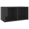 tv-skabe 4 stk. 72x35x36,5 cm konstrueret træ grå højglans