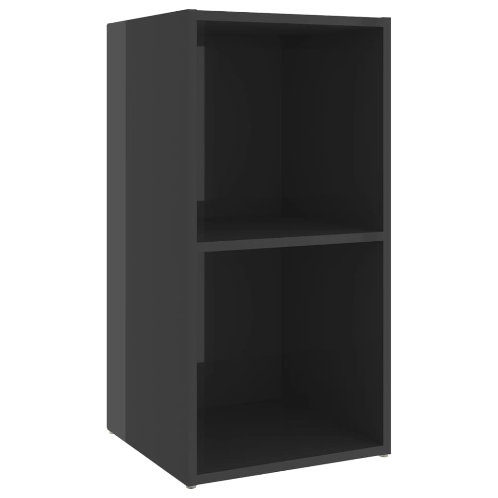 tv-skabe 4 stk. 72x35x36,5 cm konstrueret træ grå højglans
