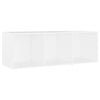 tv-skabe 4 stk. 107x35x37 cm konstrueret træ hvid